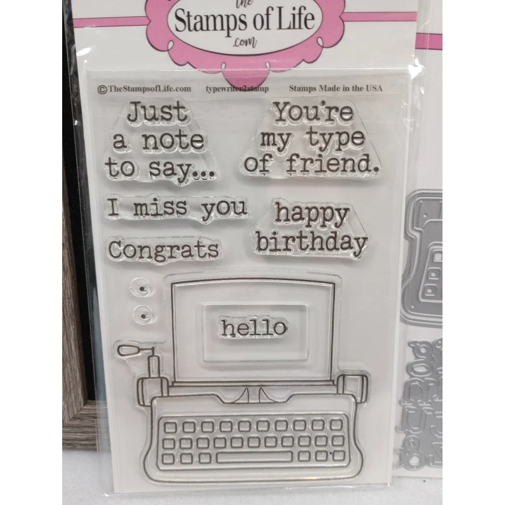 The Stamps of Life Typewriter Stamp & Die Set typewriter2stamp